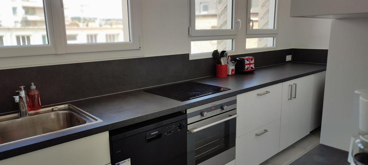 Appartement Rénové, 100 m de la gare, 83 m2, 5 Pers, Confortable et Lumineux El Havre Exterior foto